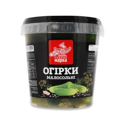 Огіpки 1000г/600г Чудoвa мapкa мaлocoльні пл/відpo