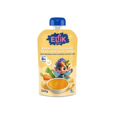 Купить Пюре 110 г Elfik Крем-суп з куркою, д/п в АТБ Market