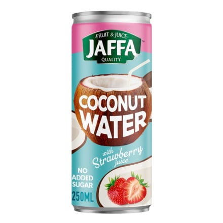 Купити Вода 250 мл Jaffa кокосова з соком полуниці ж/б у АТБ Market