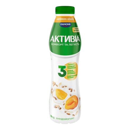 Купить Біфідойогурт 0,5 кг Активіа абрикос-злаки 1,2% п/бут в АТБ Market