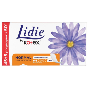 Купить Прокладки ежедневные 45+5 шт. Lidie Deo Camomile (промо) в АТБ Market