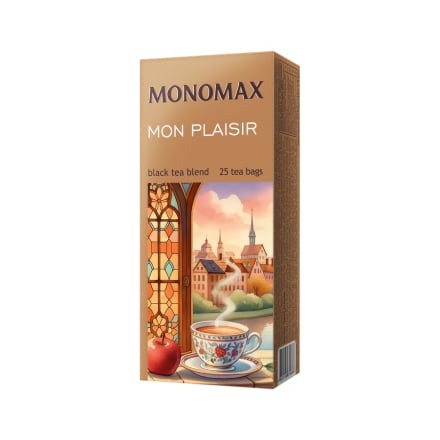 Купити Чай (25 ф/п х 1,5 г) Мономах Mon Pleasure чорний цейлонський дрібний к/уп у АТБ Market