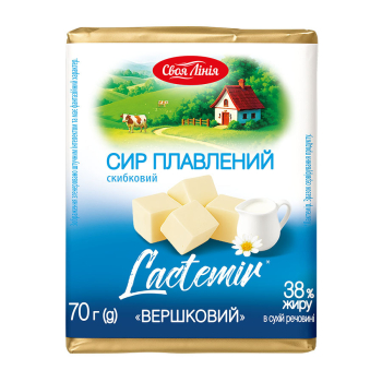 Купити Сир плавлений 70 г Своя лінія Вершковий 38% фольга у АТБ Market