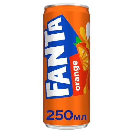 Купити Напій 250 мл Fanta безалкогольний сильногазований ж/б у АТБ Market