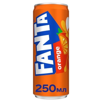 Купити Напій 250 мл Fanta безалкогольний сильногазований ж/б у АТБ Market