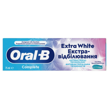Купити Зубна паста 75 мл Oral-B Complete Extra White к/уп у АТБ Market