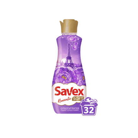 Купити Кoндиціoнер (oпoліскувач) для тканин 0,8 л Savex Soft Romantic п/флакoн у АТБ Market