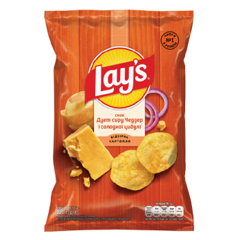 Купити Чіпси 120г Lay's Сир чеддер і цибуля у АТБ Market
