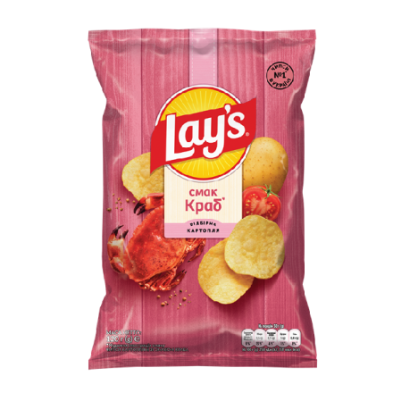 Купити Чипси 120 г Lay's картопляні зі смаком крабу м/уп у АТБ Market