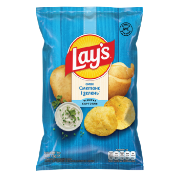 Купить Чипси 120 г Lay's картопляні зі смаком сметани та зелені м/уп в АТБ Market