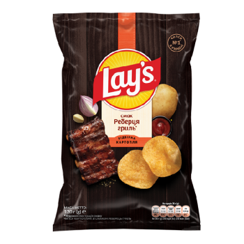Купить Чипси 120 г Lay's картопляні зі смаком реберець гриль м/уп в АТБ Market