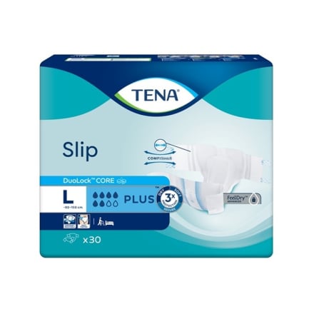 Купить Подгузники 30 шт Tena Slip Plus Large Breathable 92-144 см для взрослых в АТБ Market