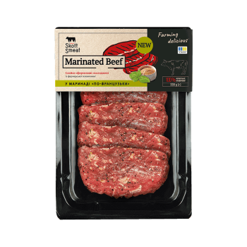 Купить Стейк 330г Skott Smeat яловичий в маринаді охолоджений вак/упак в АТБ Market