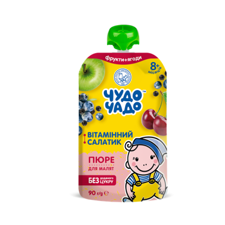 Купити Пюре 90г Чудо-чадо Вітамінний салатик з вітаміном С у АТБ Market