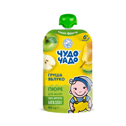 Купити Пюре 90г Чудо-Чадо груша-яблуко з 5 міс у АТБ Market