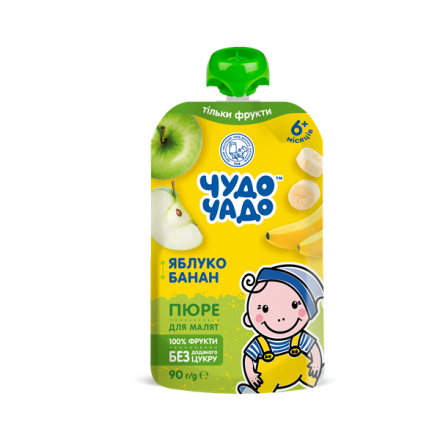 Купити Пюре 90г Чудо-Чадо яблуко-банан з 6 міс у АТБ Market