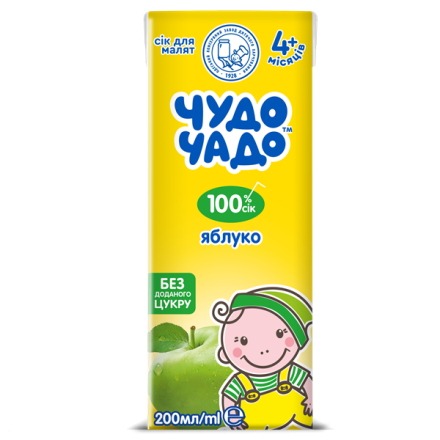 Купити Сік 200 мл Чудо-Чадо яблучний освітлений у АТБ Market