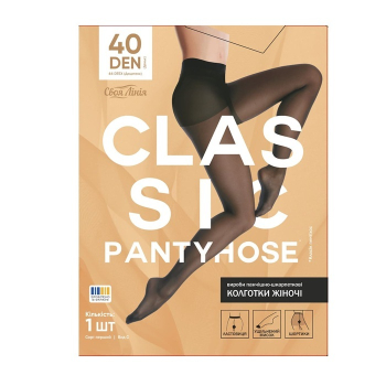 Купить Колготки жіночі Своя лiнiя Classic pantyhose 40 беж/капуч. р.3,4,5 к/уп в АТБ Market