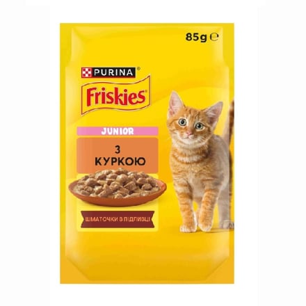 Купити Корм 85г Friskies для кошенят з куркою у підливці у АТБ Market