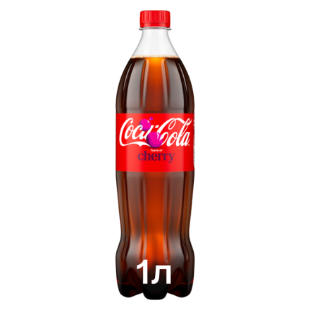 Купити Напій 1л Coca-Cola CHERRY безалкoгoльний сильнoгазoваний ПЕТ у АТБ Market