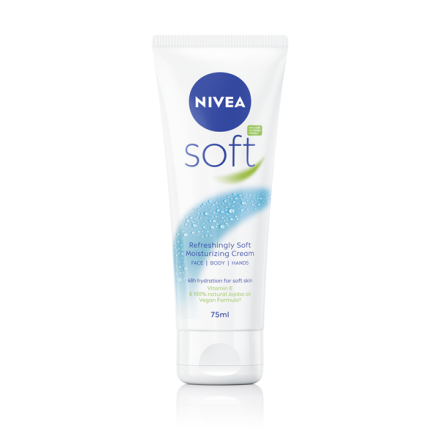 Купить Крем 75 мл Nivea Soft интенсивный увлажняющий для лица, рук и тела в АТБ Market