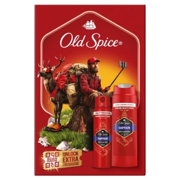 Купити Набір подарунковий OldSpice Whitewater/Captain дез стік50мл/спрей150мл, гель для душу 250мл к/уп у АТБ Market