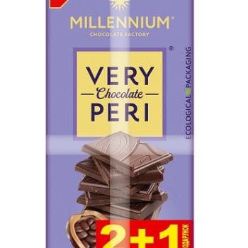 Купить Набір Шоколад 255г Millennium Very Peri чорний (3шт*85г) м/уп в АТБ Market