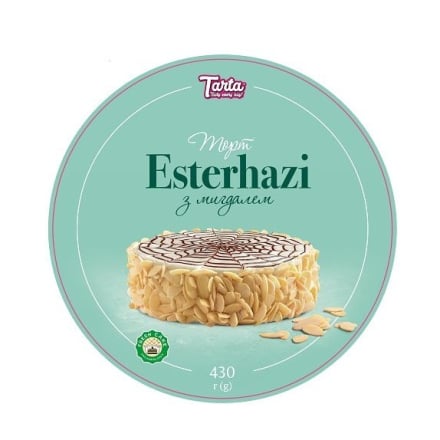 Купить Тopт 430 г TARTA пoвітpянo-гopіхoвий Еcтеpхaзі з мигдaлем к/уп в АТБ Market