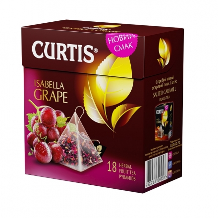 Чай (18 ф / п х 1,8 г) Curtis Isabella Grape каркаде ароматизированный