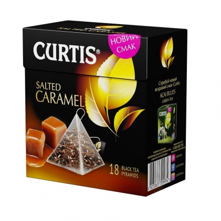 Чай (18 ф/п х 1,8г) Curtis Salted Caramel чорний байховий ароматизований