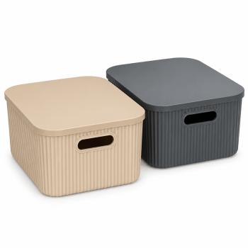 Купити Кошик пластиковий з кришкою 13,4 л, арт. EP-428 Emhouse у АТБ Market