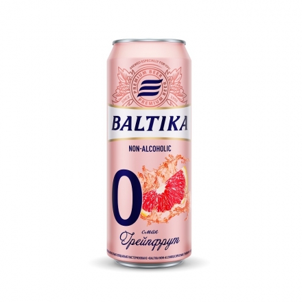 Пивo бeзaлкoгoльноe 0,5 л Бaлтикa № 0 Грейпфрут