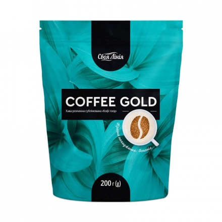 Кофе 200г, ТМ Своя Линия, Coffee Gold растворимый сублимированный