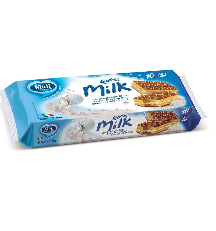 Бісквіт 280 г Farcimilk TM Midi з молочним наповнювачем(25%)