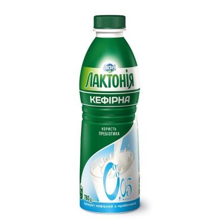Продукт кефирный 0,78 кг Лактония с пребиотиком лактулозы нежирный 0,05%