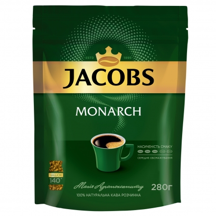Кофе 280г Jacobs Monarch растворимый сублимированный