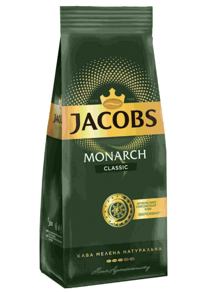 Кава 0,5 кг Jacobs Monarch класична мелена купити в Києві та Україні за ...
