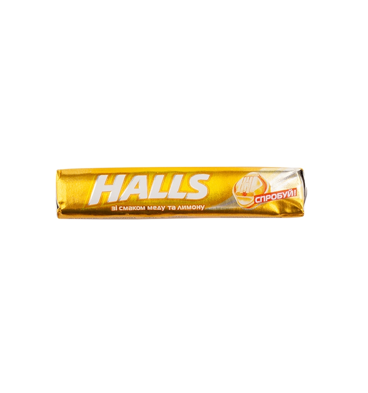 Карамeль 25,2 г Halls льoдяникoва зi смакoм меду та лимону купити в ...