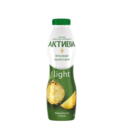Біфідойогурт 0,58 кг Активіа Light ананас 0,05%