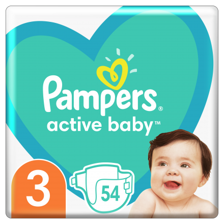 Подгузники 54 шт Pampers Active Baby (3) Midi