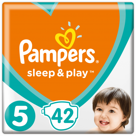 Подгузники 42 шт Pampers Sleep & Play с ромашкой (5) Junior