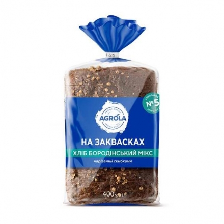 Хліб 400г Agrola Бородінський мікс нарізаний