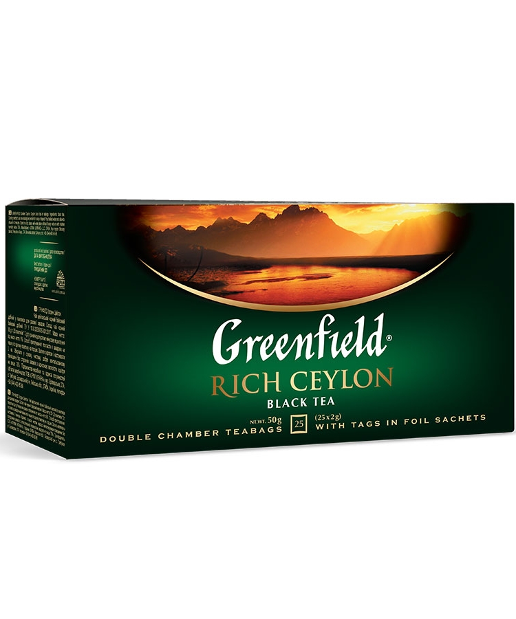 Чай (25 ф/п х 2г) Greenfield Rich Ceylon чорний купити в Києві та ...