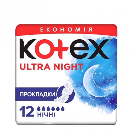 Прокладки Kotex Ultra Night 12шт
