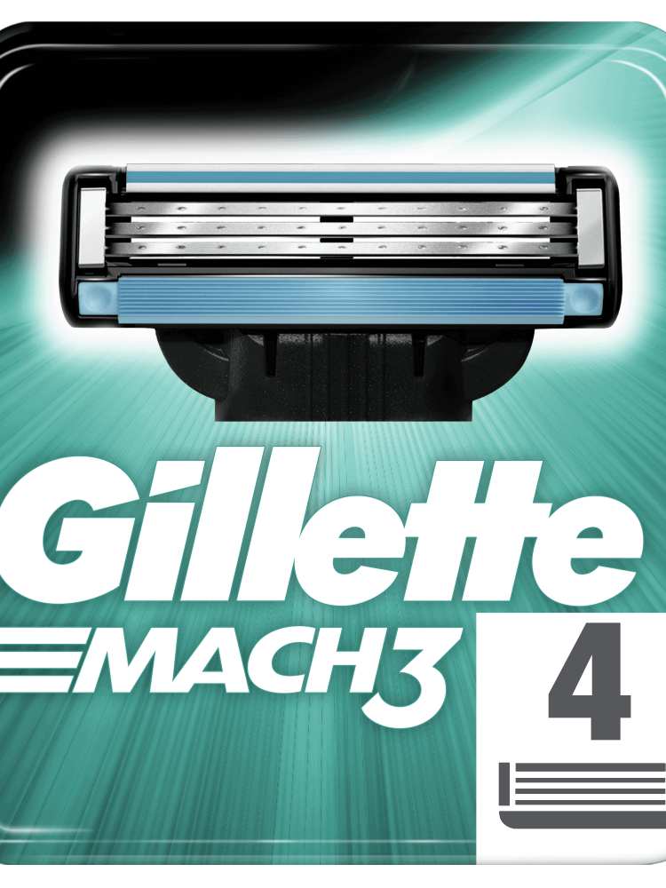 Касети змінні для гоління 4 шт Gillette Mach3 купити в Києві та Україні ...