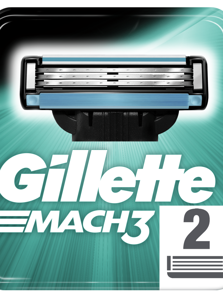 Касети змінні для гоління 2 шт Gillette Mach-3 купити в Києві та ...