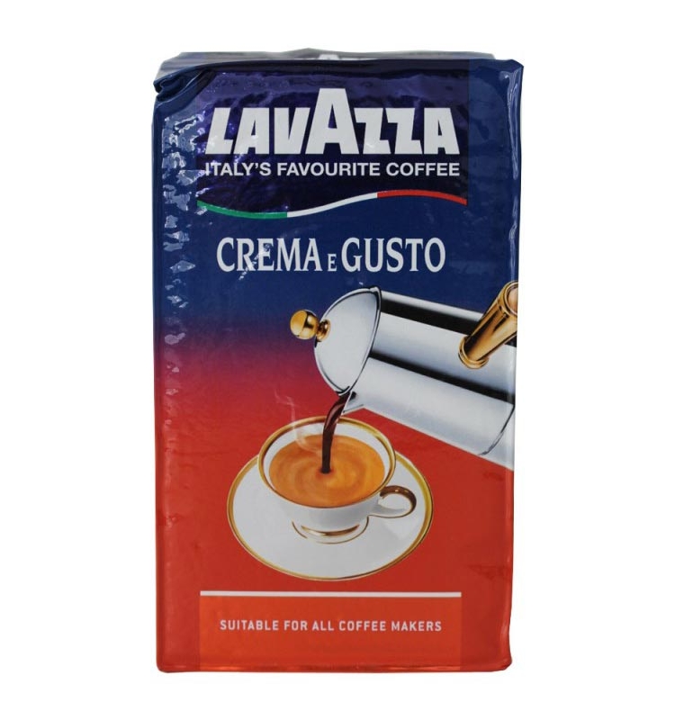 Кава 250г Lavazza Crema&Gusto натуральна смажена мелена