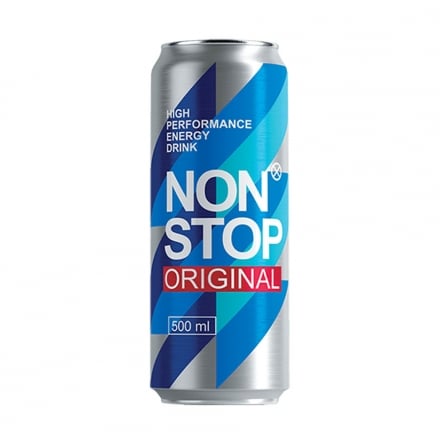 Напиток 0,5 л NON STOP безалкогольный энергетический сильногазированный