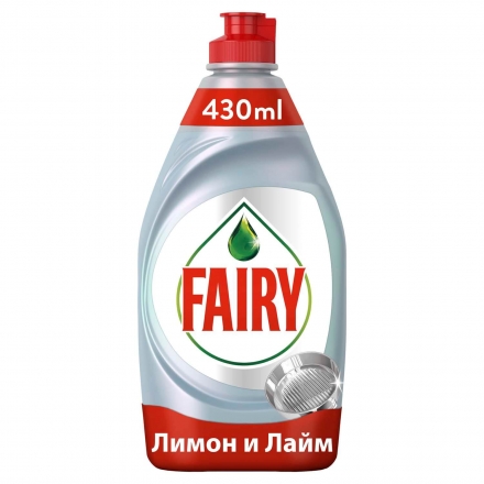 Средство моющее для посуды 430 мл Fairy Platinum Лимон и лайм