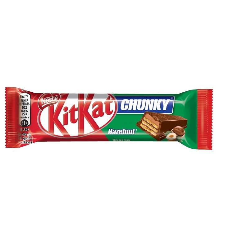 Батончик 42 г Нестле Kit Kat Chunky Лісовий горіх